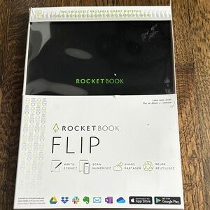 Rocketbook Flip Reusable Smart Notepad - Black